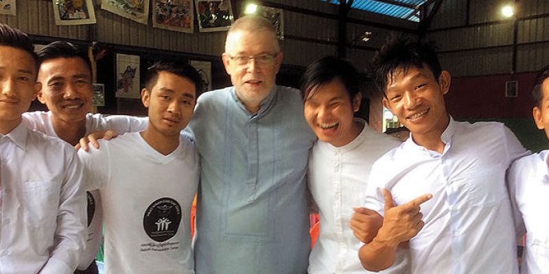 Fr. Eamon and program participants